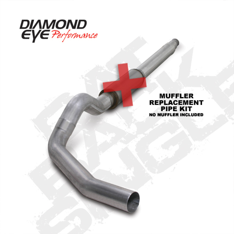 Diamond Eye KIT 5in CB MFLR RPLCMENT PIPE SGL AL: 94-97 FORD 7.3L F250/F350 PWRSTROKE - K5316A-RP