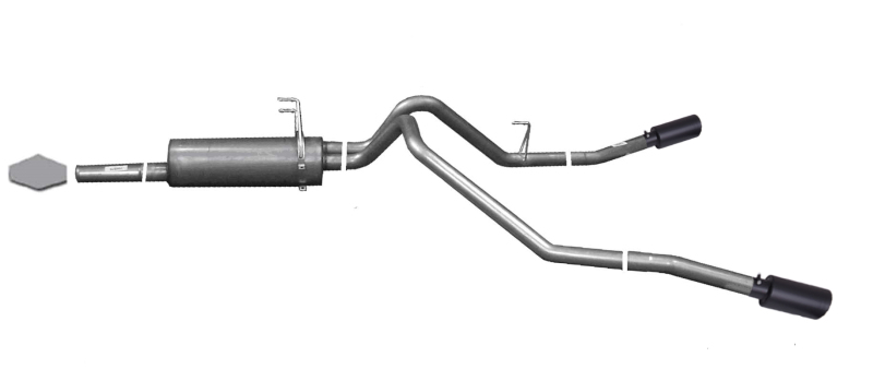 Gibson 03-06 Toyota Tundra SR5 4.7L 2.5in Cat-Back Dual Extreme Exhaust - Black Elite - 67500B