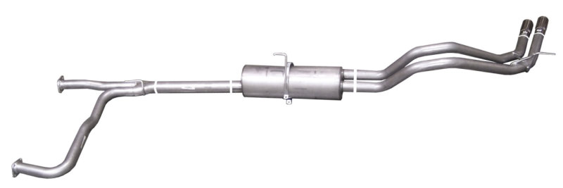 Gibson 04-09 Nissan Titan LE 5.6L 2.5in Cat-Back Dual Sport Exhaust - Stainless - 68400