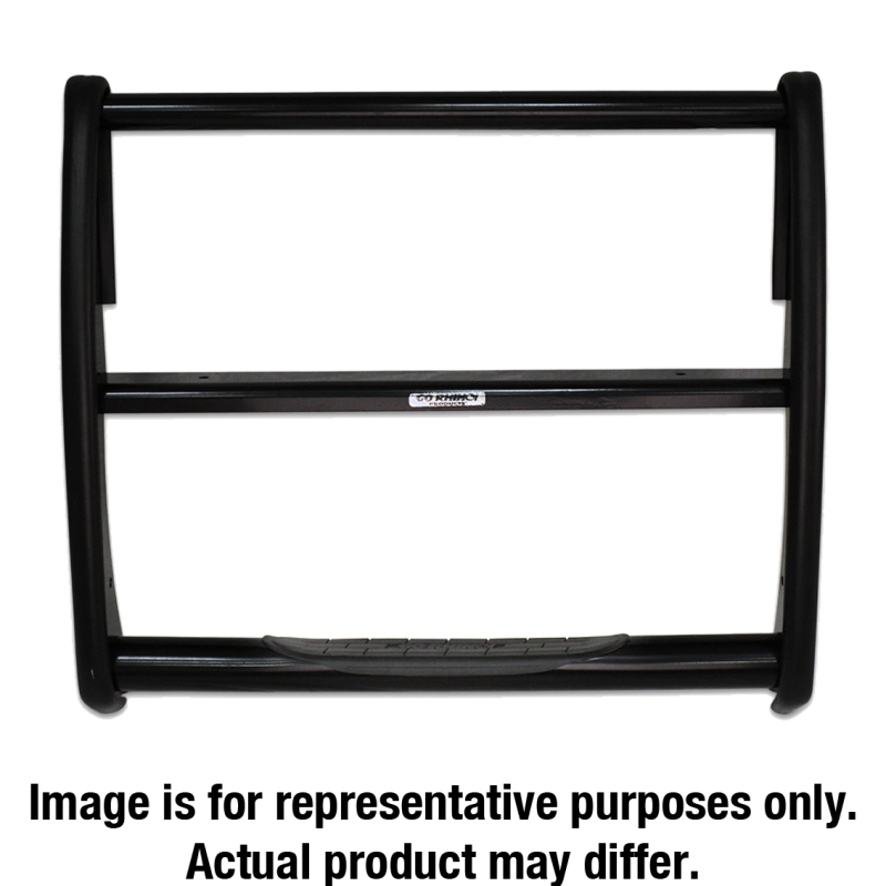 Go Rhino 07-13 Chevrolet Silverado 1500 3000 Series StepGuard - Black (Center Grille Guard Only) - 3163B