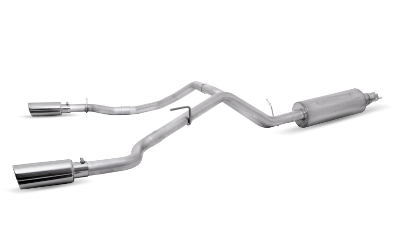 Gibson 19-22 Ford Ranger Lariat 2.3L 2.5in Cat-Back Dual Sport Exhaust - Stainless - 69550