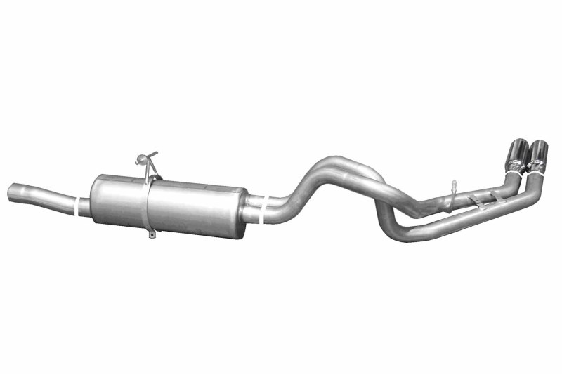 Gibson 99-04 Ford F-250 Super Duty Lariat 6.8L 2.5in Cat-Back Dual Sport Exhaust - Aluminized - 9100