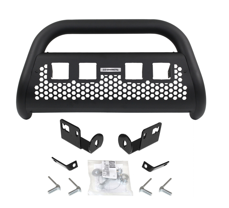 Go Rhino 10-19 Ram Ram 1500 /1500 Classic RC2 LR 4 Lights Complete Kit w/Front Guard + Brkts - 55644T