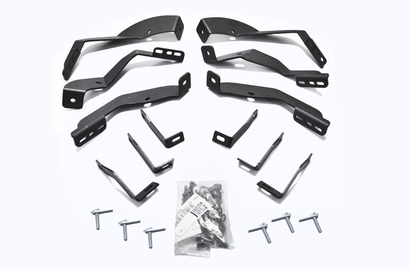 Go Rhino 15-19 Chevrolet Silverado 2500HD/3500HD Brackets for OE Xtreme Cab Length SideSteps - 6840425