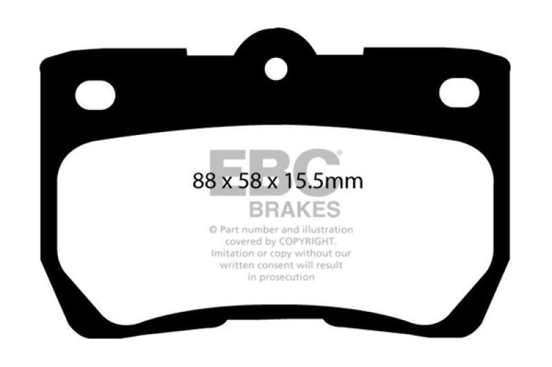 EBC 06-07 Lexus GS300 3.0 Greenstuff Rear Brake Pads - DP21586