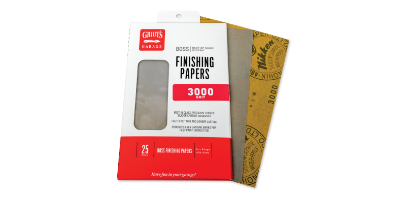 Griots Garage BOSS Finishing Papers - 3000g - 5 .5in x 9in (25 Sheets) - B3025