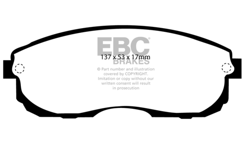 EBC 99-01 Infiniti G20 2.0 Greenstuff Front Brake Pads - DP2775