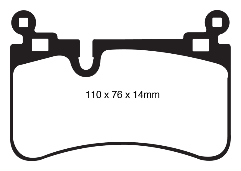 EBC 08-13 Mercedes-Benz C63 AMG (W204) 6.2 Redstuff Rear Brake Pads - DP31839C