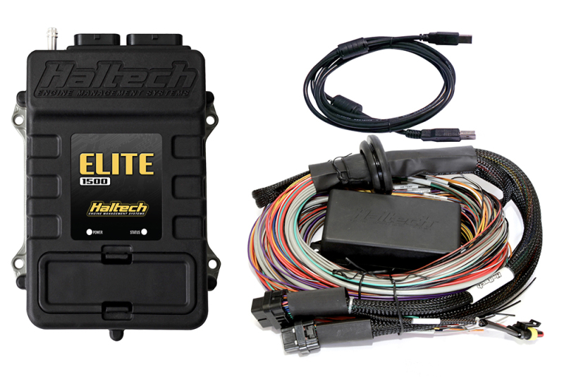 Haltech Elite 1500 16ft Premium Universal Wire-In Harness ECU Kit - HT-150905