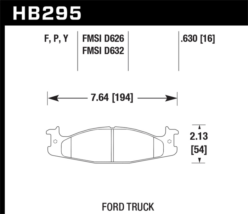 Hawk Super Duty Street Brake Pads - HB295P.630