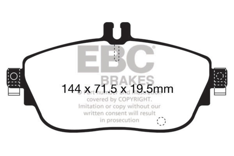 EBC 13+ Mercedes-Benz CLA250 2.0 Turbo Redstuff Front Brake Pads - DP32165C