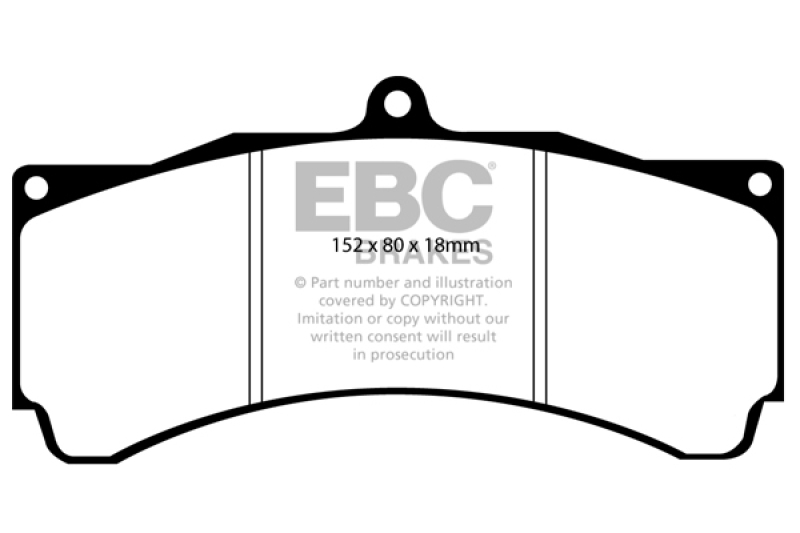 EBC Brakes Yellowstuff Performance Brake Pads - DP4005R