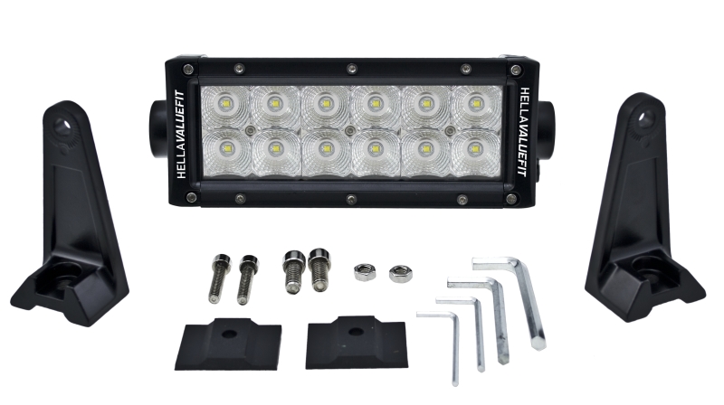 Hella Value Fit Sport 8in Light - 36W Dual Row Flood Beam - LED - 357208001