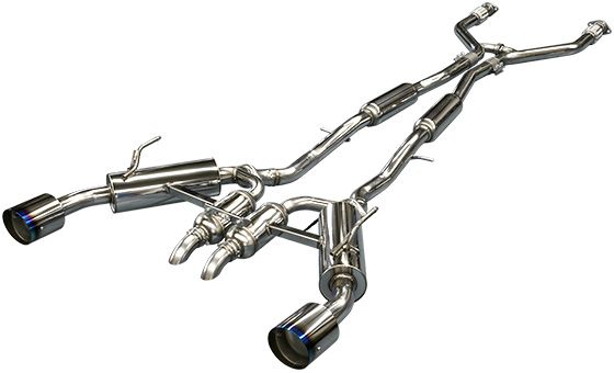 HKS 2017 Infiniti Q60 (RWD) Dual Hi-Power Titanium Tip Catback Exhaust - 31014-KN001