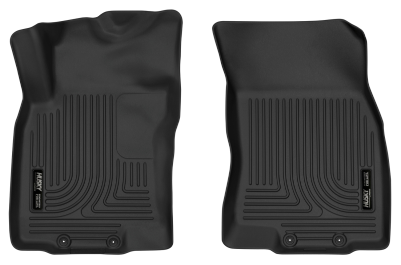 Husky Liners 14-18 Nissan Rogue / 14-15 Nissan X-Trail X-Act Contour Black Front Floor Liners - 52151