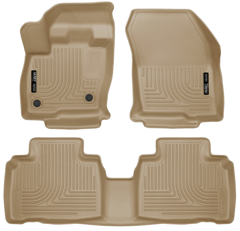 Husky Liners 2015 Ford Edge WeatherBeater Front & 2nd Row Combo Tan Floor Liners - 98783