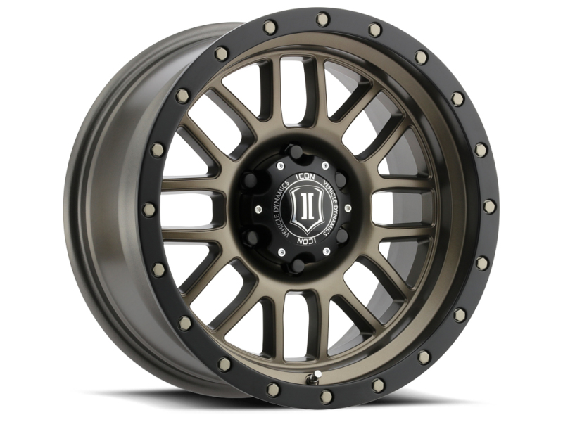 ICON Alpha 17x8.5 6x5.5 0mm Offset 4.75in BS 106.1mm Bore Bronze Wheel - 1217858347BR