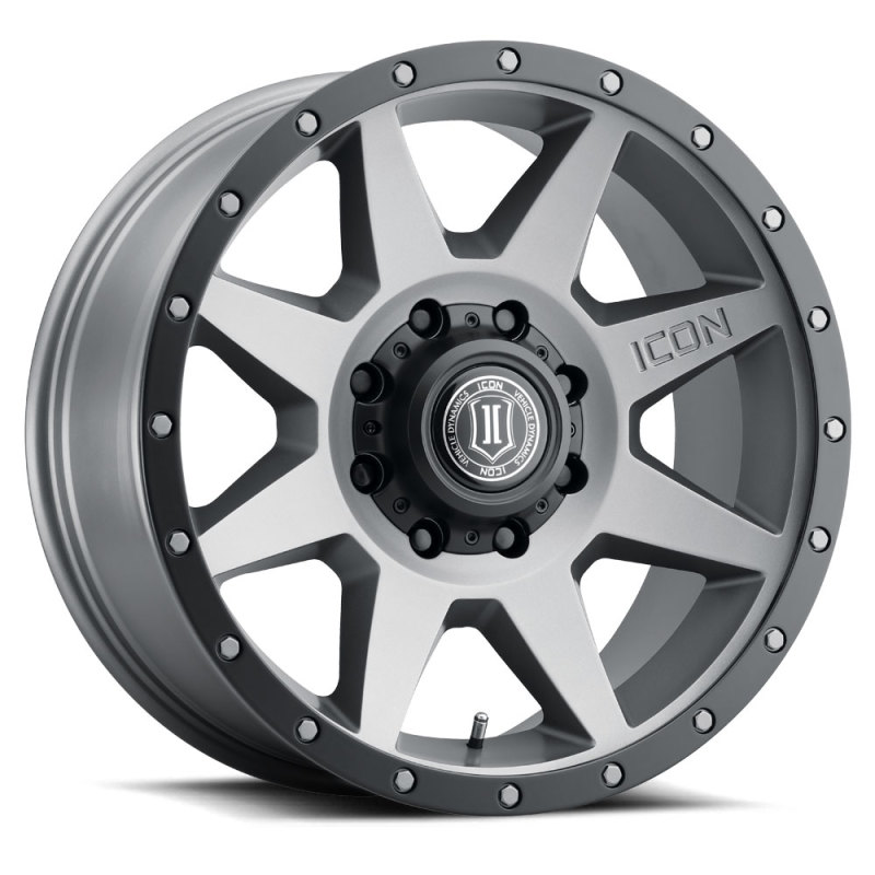 ICON Rebound 20x9 8x6.5in 12mm Offset 5.5in BS Titanium Wheel - 1820908055TT