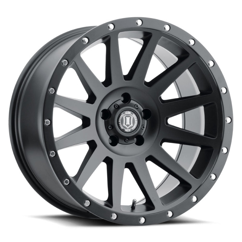 ICON Compression 20x10 5x150 -19mm Offset 4.75in BS 110.10mm Bore Satin Black Wheel - 2020105547SB