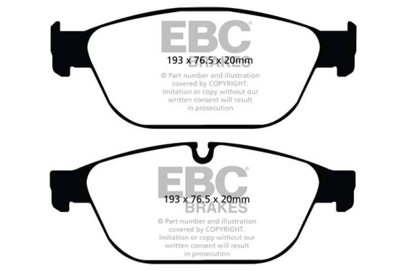 EBC 11-12 Audi A8 Quattro 3.0 Supercharged Yellowstuff Front Brake Pads - DP42087R
