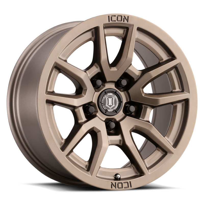 ICON Vector 5 17x8.5 5x150 25mm Offset 5.75in BS 110.1mm Bore Bronze Wheel - 2617855557BR