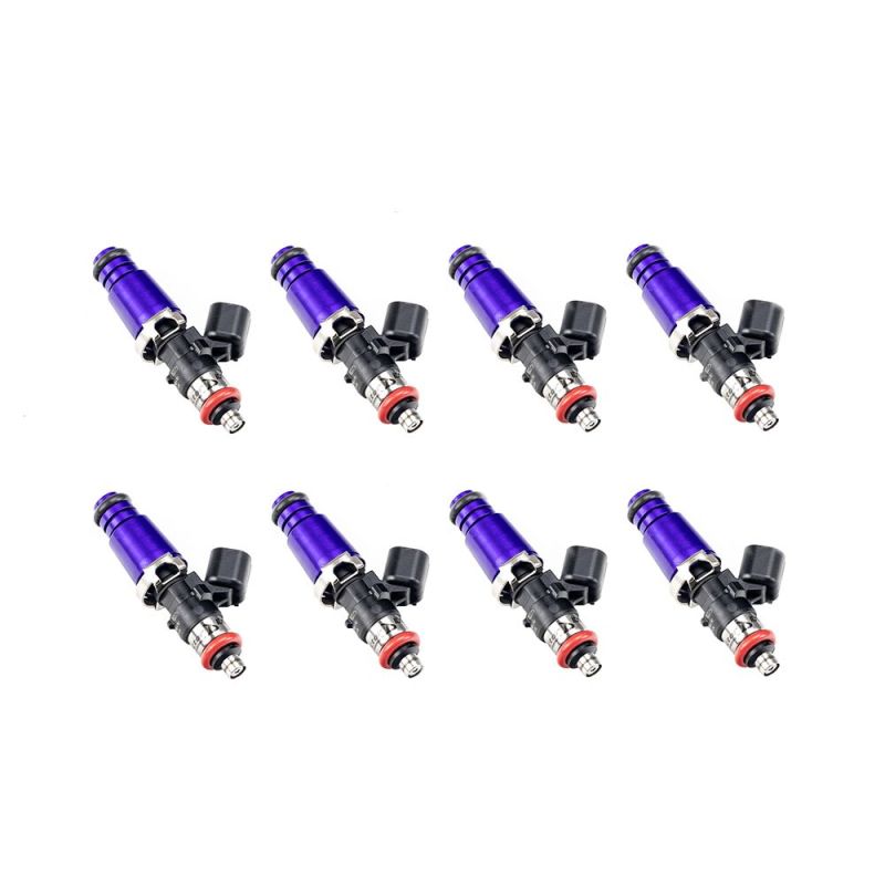 Injector Dynamics 1340cc Injectors - 60mm Length - 14mm Purple Top - 15mm Lower O-Ring (Set of 8) - 1300.60.14.15.8