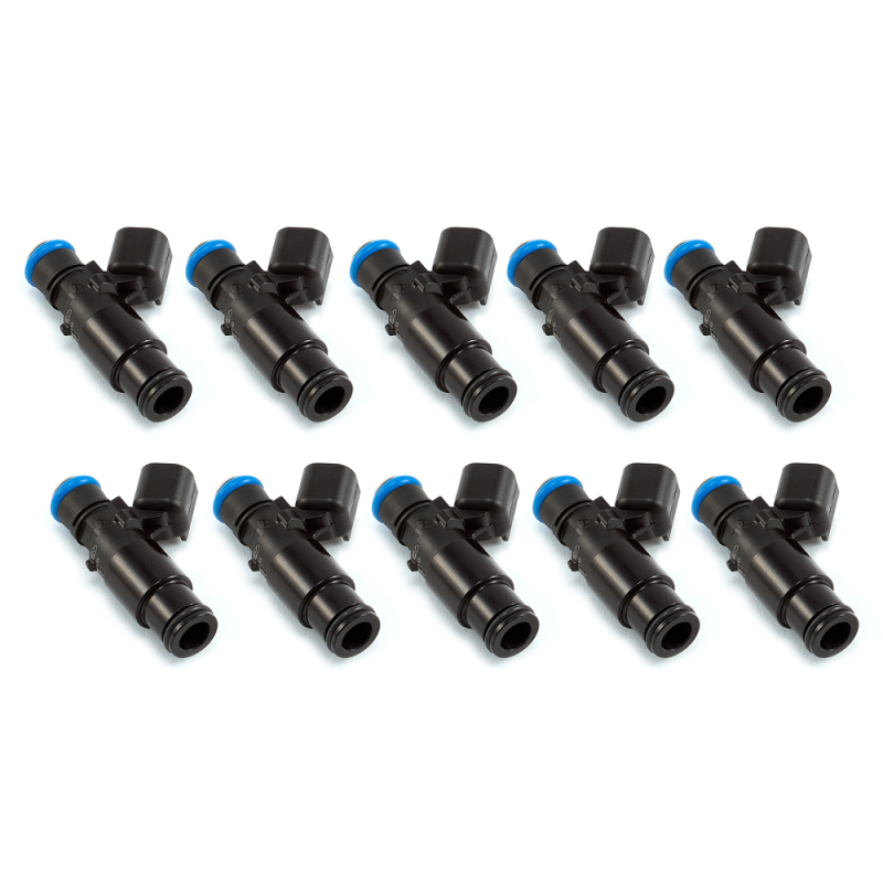 Injector Dynamics 2600-XDS Injectors - 48mm Length - 14mm Top - 14mm Bottom Adapter (Set of 10) - 2600.48.14.14B.10