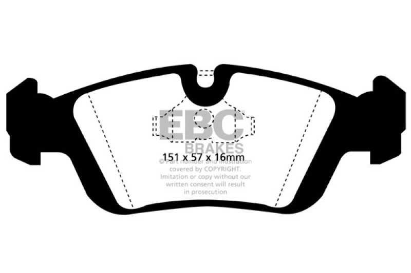 EBC 96-98 BMW Z3 1.9 Yellowstuff Front Brake Pads - DP4914R