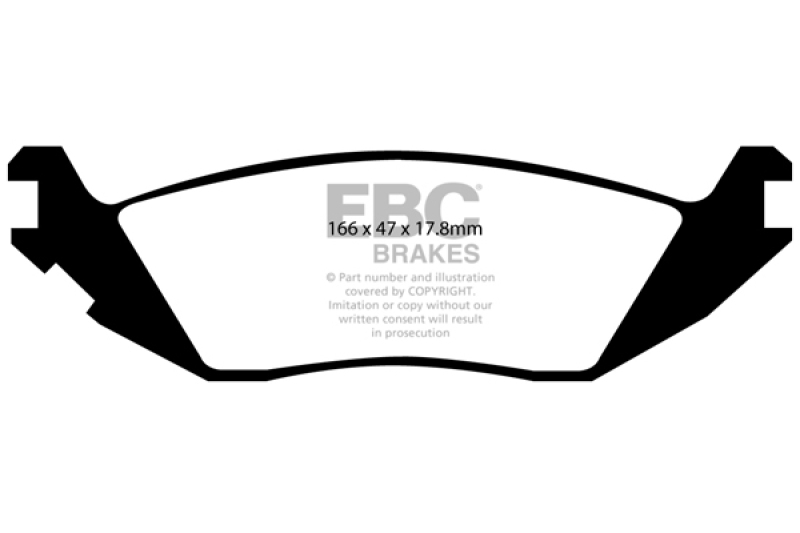 EBC 06-09 Chrysler Aspen 4.7 Greenstuff Rear Brake Pads - DP61639