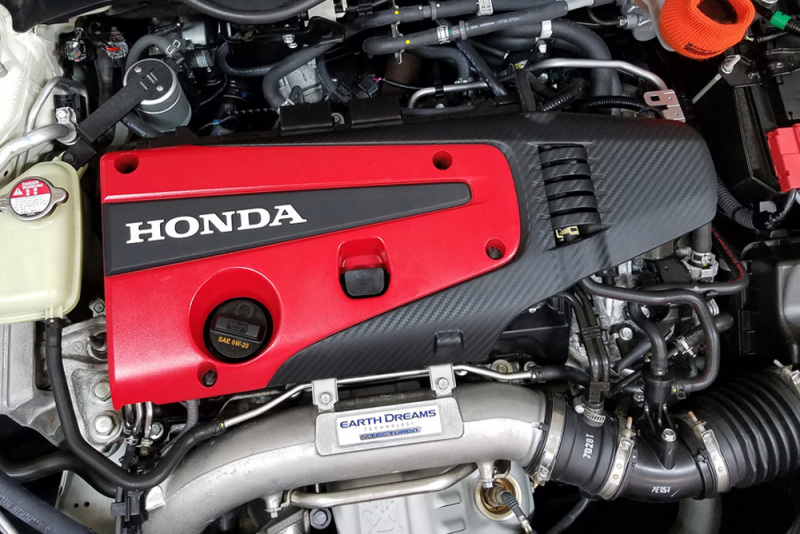 J&amp;L 17-21 Honda Civic Type R Passenger Side Oil Separator 3.0 - Clear Anodized - 3100P-C