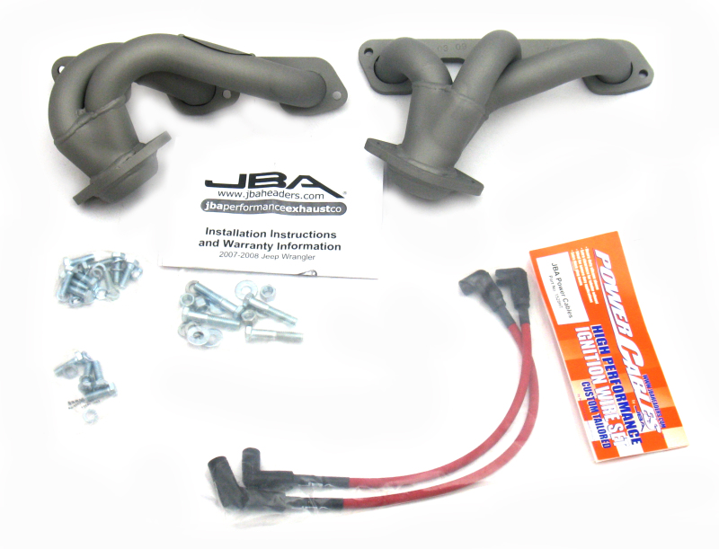 JBA 07-11 Jeep 3.8L V6 1-1/2in Primary Ti Ctd Cat4Ward Header - 1528SJT