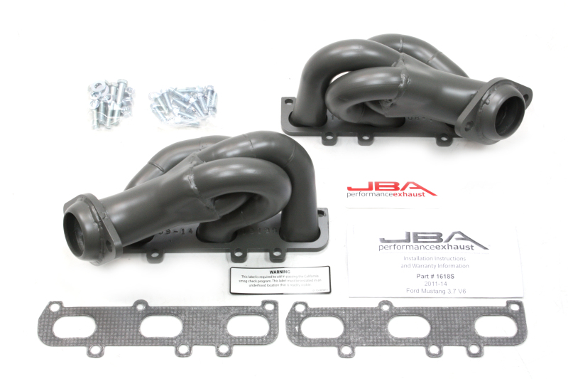 JBA 11-17 Ford Mustang 3.7L V6 1-5/8in Primary Ti Ctd Cat4Ward Header - 1618SJT