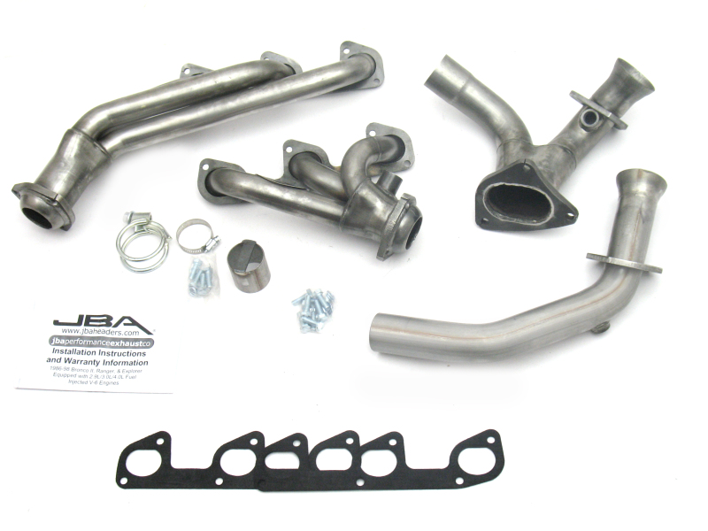 JBA 95-97 Ford Ranger 4.0L OHV 1-1/2in Primary Raw 409SS Cat4Ward Header - 1634S