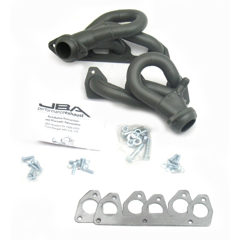 JBA 98-01 Ford Ranger 3.0L V6 w/EGR 1-1/2in Primary Ti Ctd Cat4Ward Header - 1647SJT