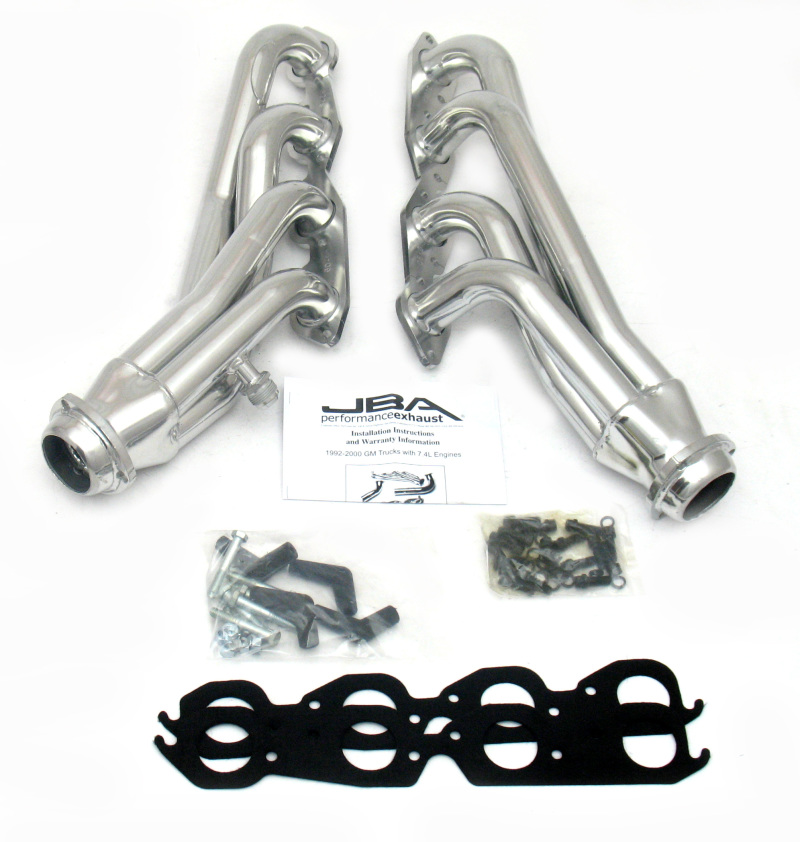 JBA 96-00 GM Truck 7.4L Voretc w/o A.I.R. 1-3/4in Primary Silver Ctd Cat4Ward Header - 1822SJS