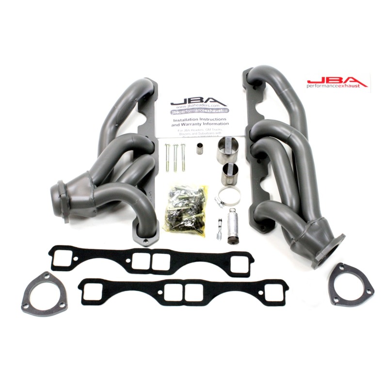 JBA 65-86 GM Truck 265-400 Carbureted w/A.I.R. 1-5/8in Primary Ti Ctd Cat4Ward Header - 1830S-6JT