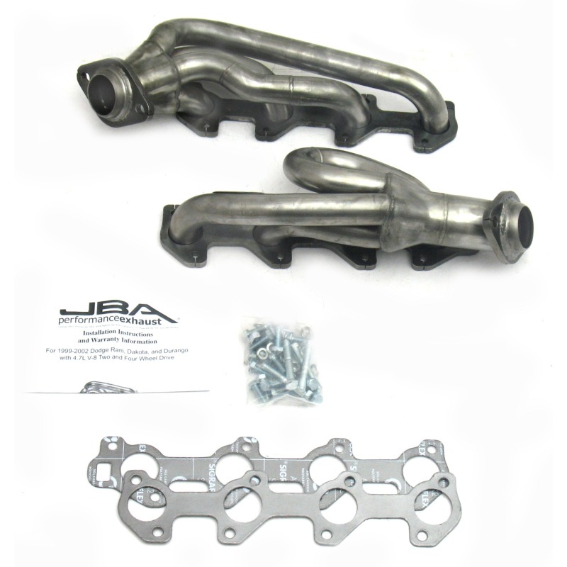 JBA 02-03 Dodge RAM 4.7L PowerTech 1-1/2in Primary Raw 409SS Cat4Ward Header - 1949S-1