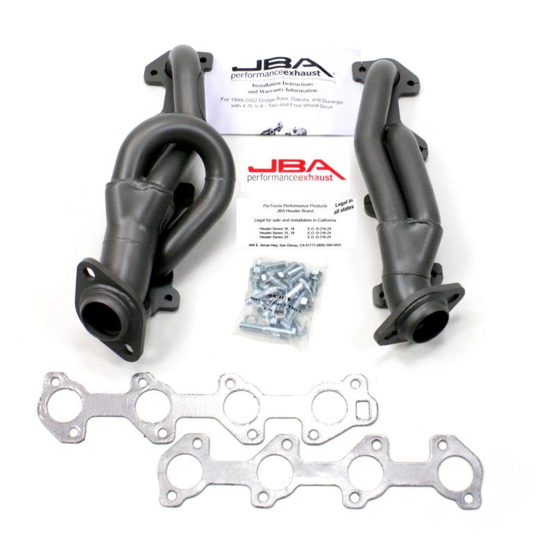 JBA 04-07 Dodge Dakota 4.7L PowerTech 1-1/2in Primary Ti Ctd Cat4Ward Header - 1949S-2JT