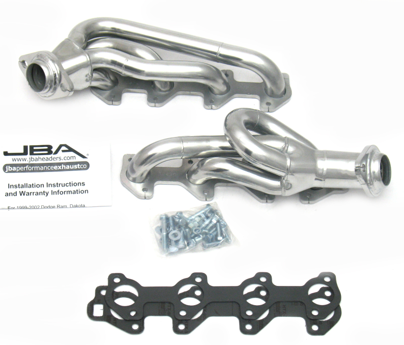 JBA 00-03 Dodge 4.7L PowerTech 1-1/2in Primary Silver Ctd Cat4Ward Header - 1949SJS