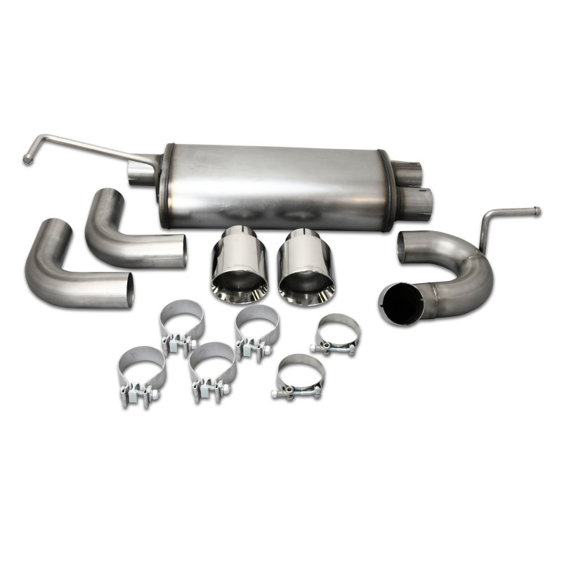 JBA 07-18 Jeep Wrangler JK 3.8L/3.6L 304SS Dual Rear Exit Axle Back Exhaust - 30-1545