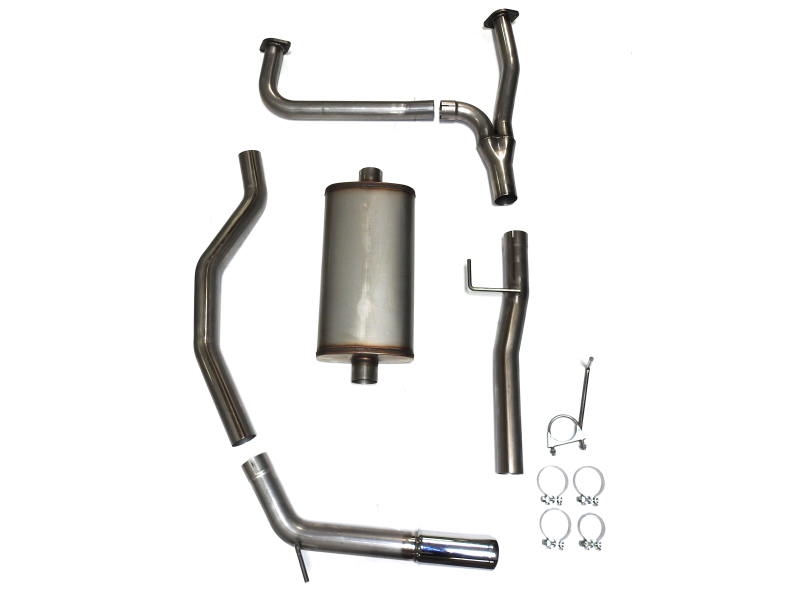 JBA 16-20 Nissan Titan XD (Excl Long Bed) 5.6L 409SS Single Rear Exit Cat-Back Exhaust - 40-1402