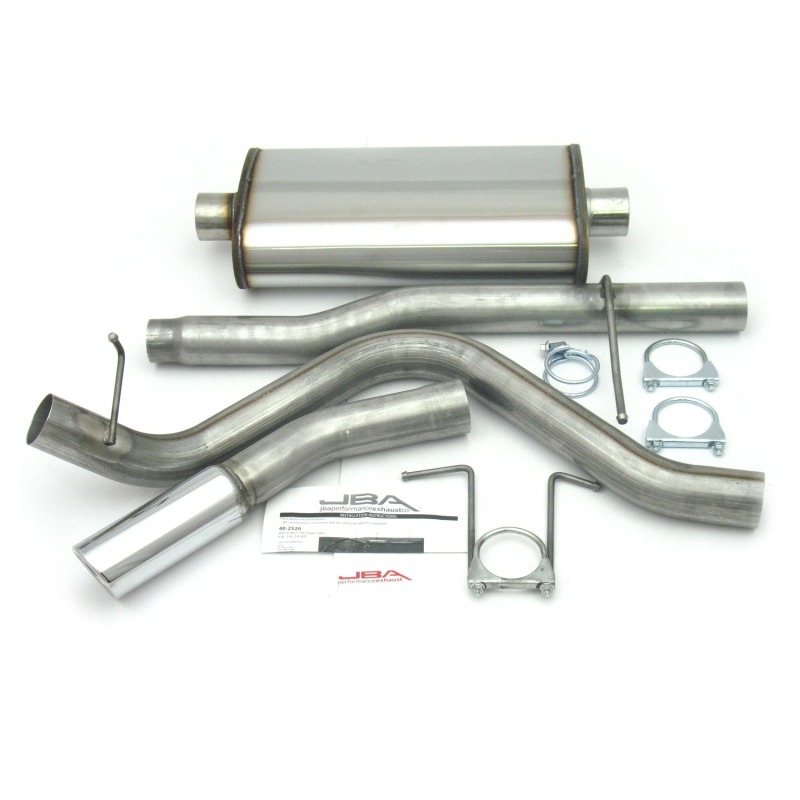 JBA 01-03 Ford F-150 Super Crew 4.6L/5.4L 409SS Pass Side Single Exit Cat-Back Exhaust - 40-2520