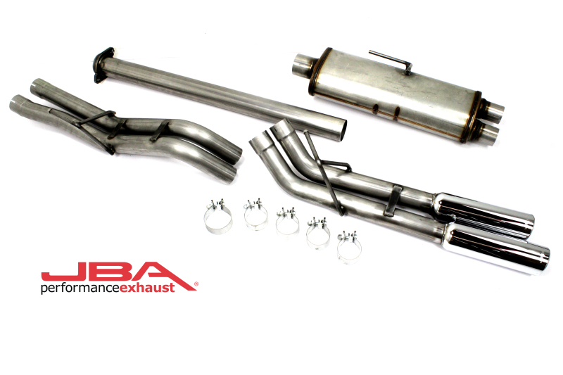 JBA 15-20 Ford F-150 2.7L/3.5L/5.0L 409SS Pass Side Dual Exit Cat-Back Exhaust - 40-2539