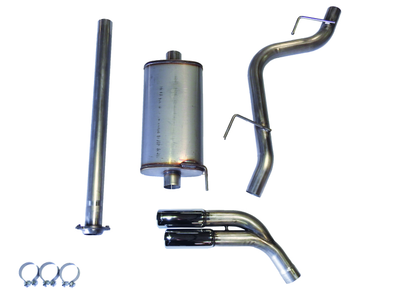 JBA 15-20 Ford F-150 2.7L/3.5L/5.0L 409SS Pass Side Dual Exit Cat-Back Exhaust - 40-2544