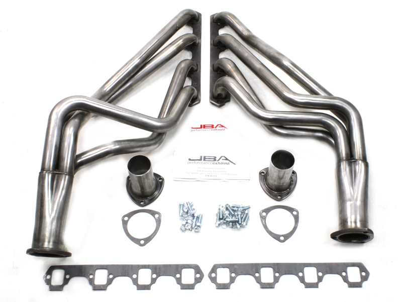 JBA 65-73 Ford Mustang 260-302/71-73 Ford 260-351W SBF 1-5/8in Primary Raw 409SS Long Tube Header - 6613S