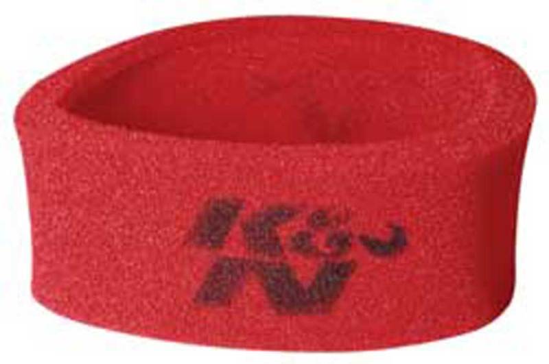 K&N Universal Airforce PreCleaner Air Filter Foam Wrap - Round Straight - Red - 25-3750