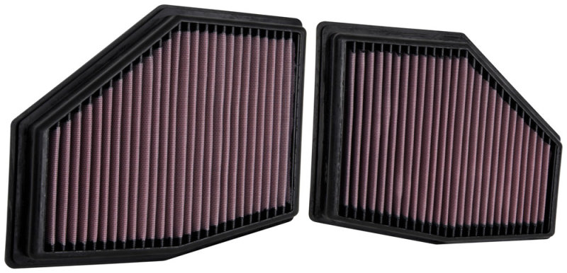 K&N 2020 BMW M550i 4.4L V8 Replacement Air Filter (2 Per Box) - 33-3155