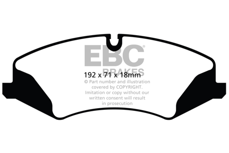 EBC 14+ Land Rover LR4 3.0 Supercharged Extra Duty Front Brake Pads - ED92123