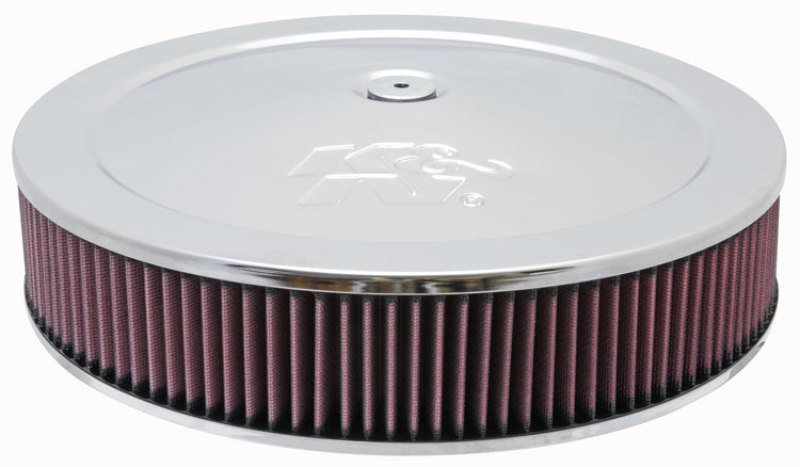 K&N Round Air Filter Assembly 12in ID / 3.063in Height / 5.125in Neck Flange / 7/8in Drop Base - 60-1430