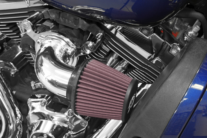 K&N 01-15 Harley-Davidson Touring 96 / 103 / 08-15 Bright Aircharger Performance Intake - 63-1131P